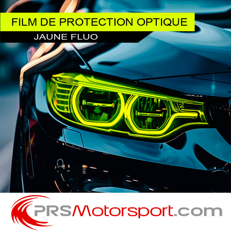 vinyle spécial optique headlight jaune fluo. Film pour phare voiture et moto, protection optique.