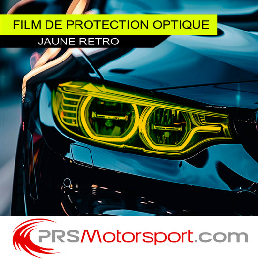 film teinté pour phare voiture et moto, vinyle headlight jaune rétro.