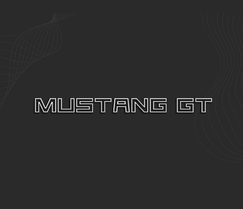 autocollant carrosserie voiture, stickers ford mustang GT.