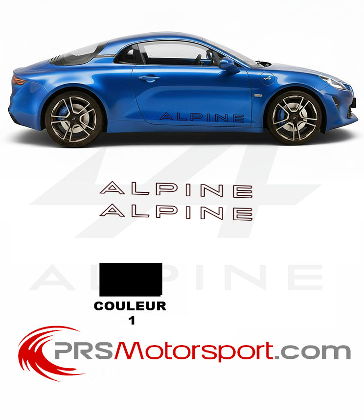 ALPINE A110 V3 Decal Kit