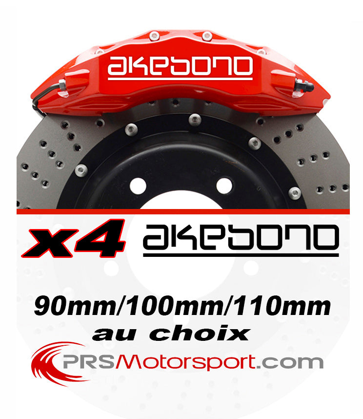 Autocollant pour étrier de frein Akebono, idéal pour customisation auto autocollant à revernir disponibles dans plusieurs tailles et couleurs.