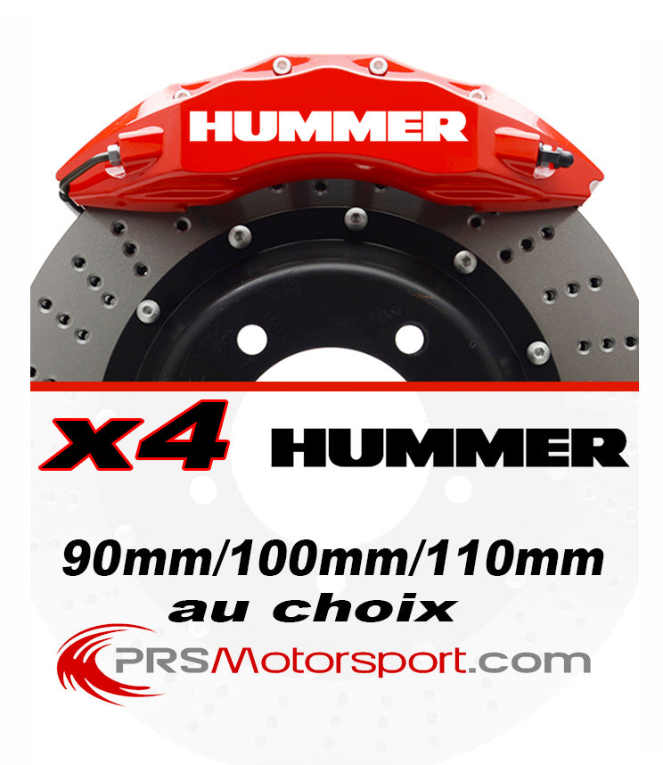 Autocollant etrier frein voiture 4x4 Hummer, stickers tout terrain.