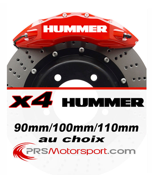 Autocollant etrier frein voiture 4x4 Hummer, stickers tout terrain.