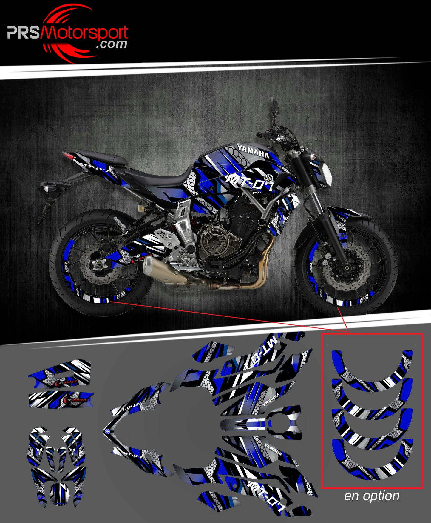 KIT déco YAMAHA MT-07 RACING ONE