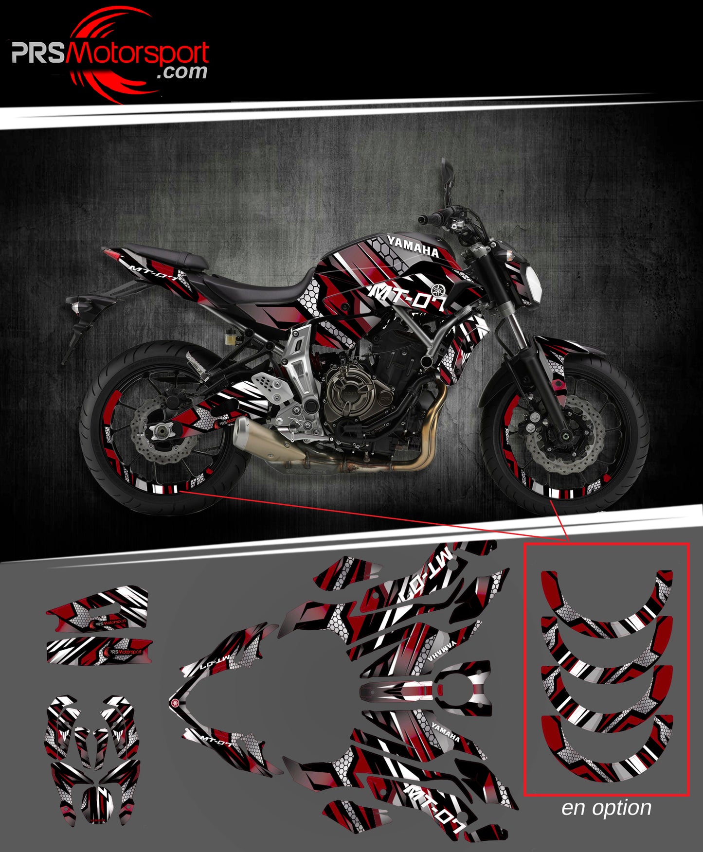 KIT déco YAMAHA MT-07 RACING ONE