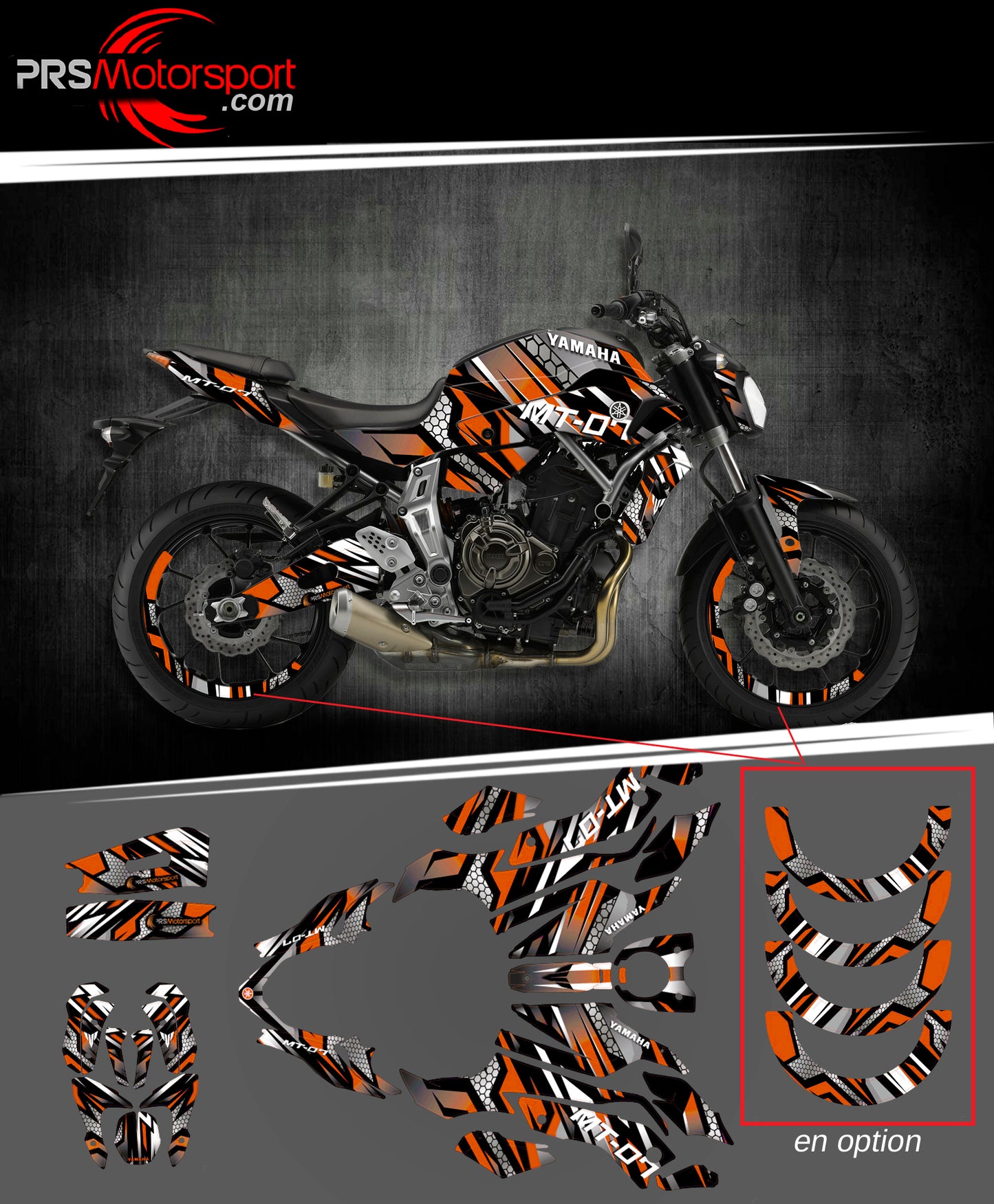 KIT déco YAMAHA MT-07 RACING ONE