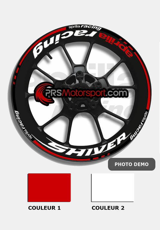 liserets jante aprilia shiver. Stickers moto.
