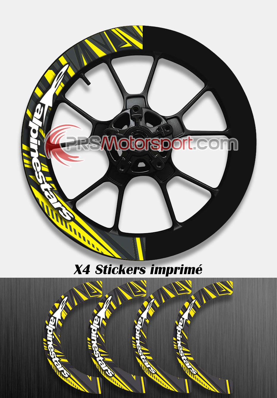kit deco jante alpinestars, stickers jante moto. Déco jante X-wrap.