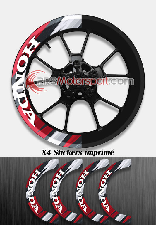 stickers de jante honda, déco x wrap autocollant jante moto.