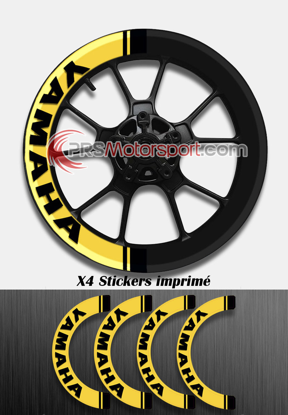kit stickers jante yamaha. Deco jante xwrap pour jante moto.