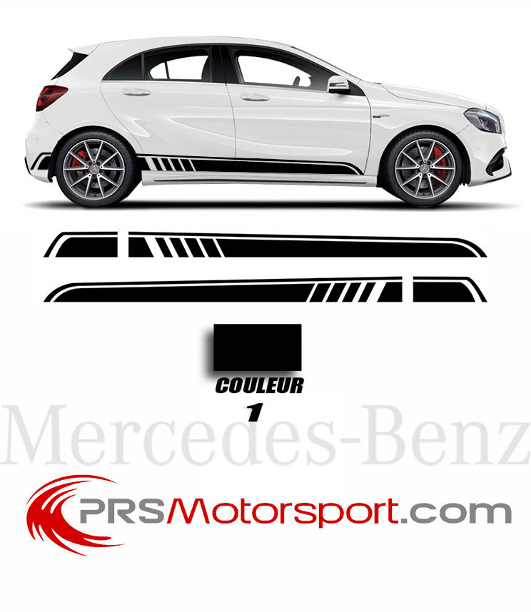 stickers bande mercedes vito, autocollant carrosserie bas de caisse.