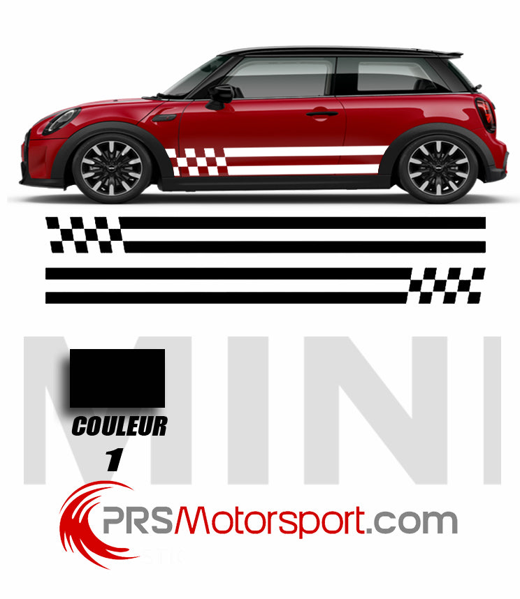 autocollant MINI Cooper MONTE CARLO, décalcomanie carrosserie voiture, stickers bas de caisse.
