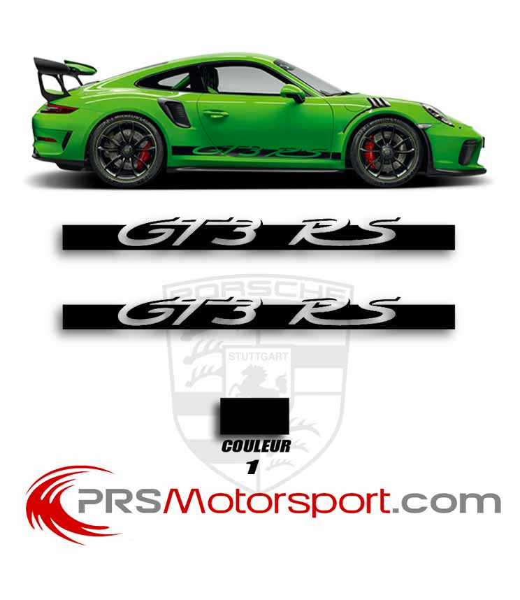 Décalcomanie voiture autocollant porsche gt3 RS.