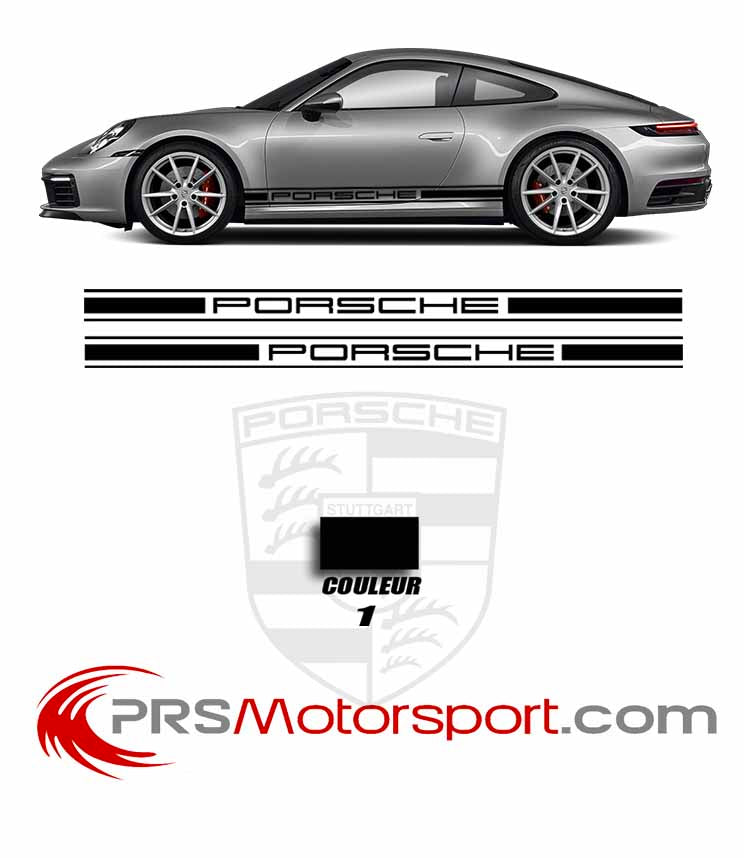 autocollant porsche, décalcomanie carrosserie voiture.