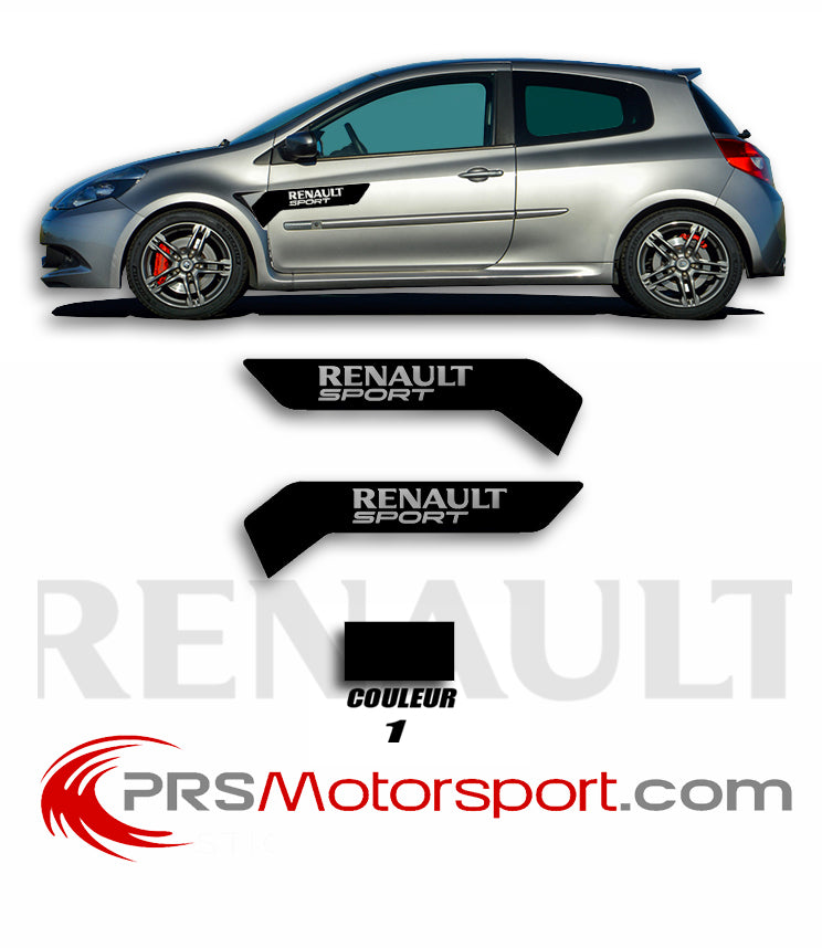 autocollant renault sport, stickers clio, megane.