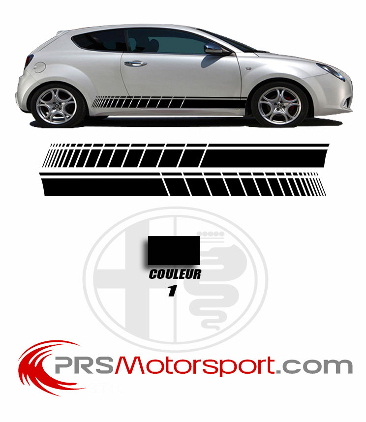 autocollant voiture alfa romeo, stickers déco sport, decalcomanie carrosserie.