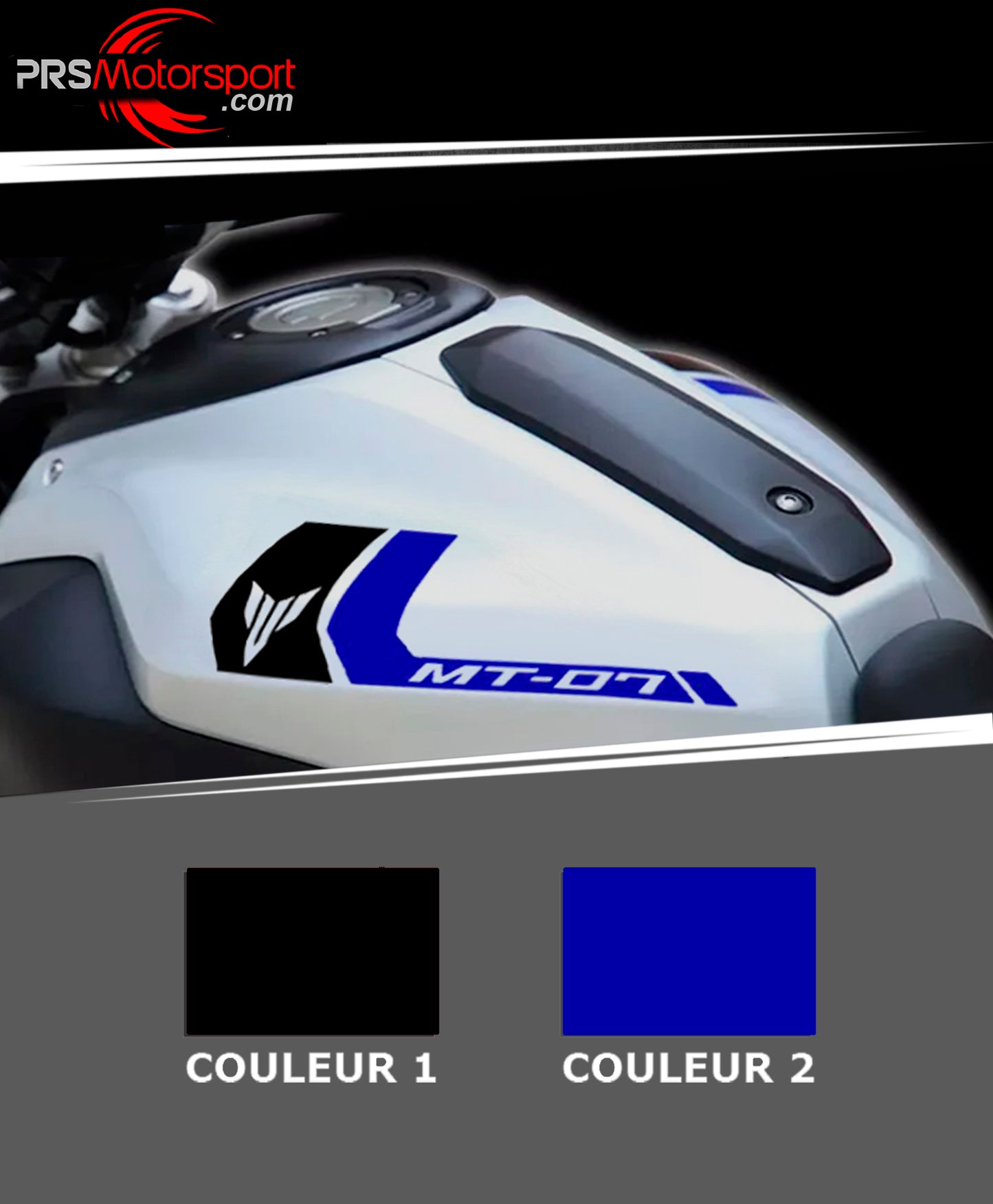 autocollant bande réservoir yamaha mt-07