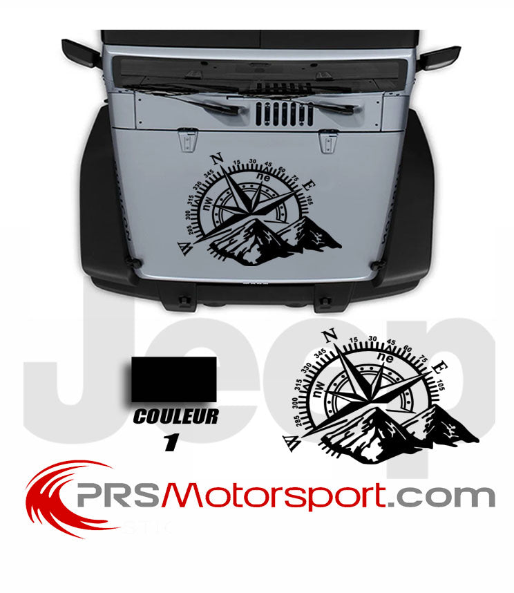 Kit déco JEEP Capot BOUSSOLE
