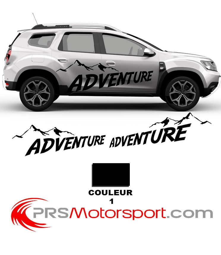 kit déco autocollant 4x4 adventure, stickers carrosserie voiture.