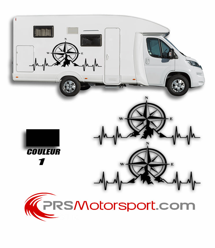 decalcomanie camping car, autocollant carrosserie van life, stickers pas cher.