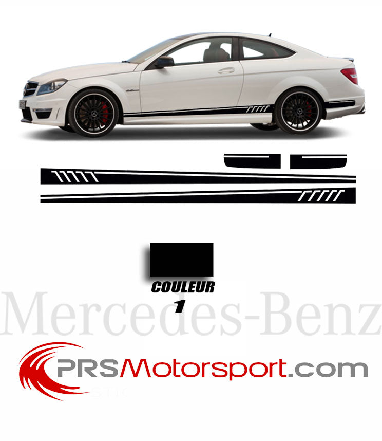 autocollant bas de caisse pour mercedes, stickers carrosserie kit déco AMG.