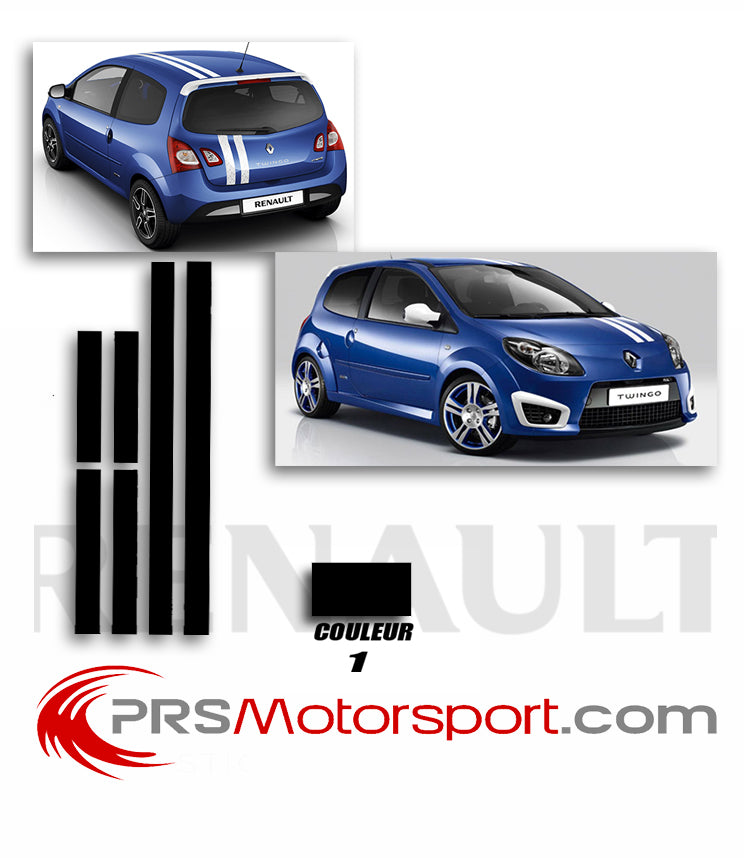 autocollant carrosserie renault twingo rs gordini, stickers racing.