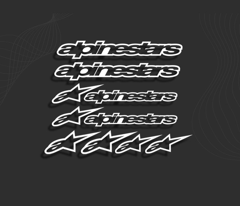 KIT stickers ALPINESTARS 1