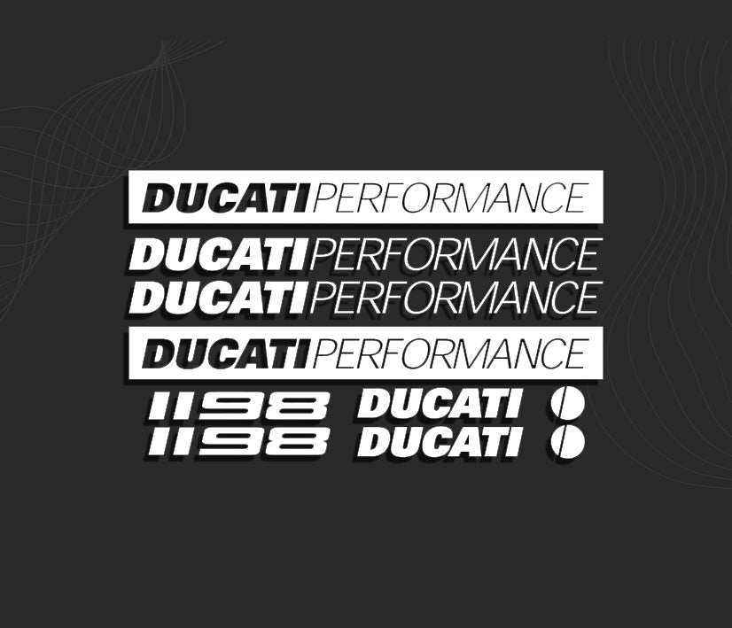KIT stickers DUCATI 1198