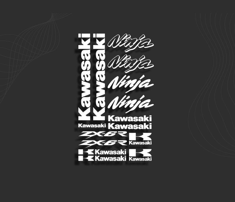 KIT stickers KAWASAKI ZX-6R NINJA