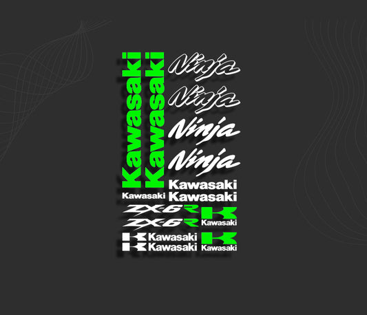 KIT stickers KAWASAKI ZX-6R NINJA