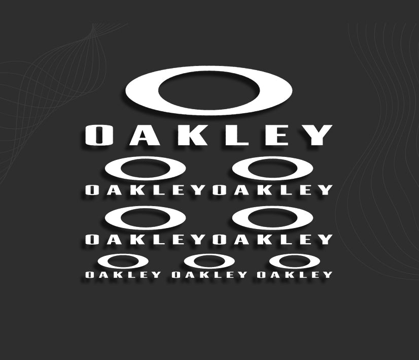 autocollant sponsors Oakley, stickers moto et voiture.