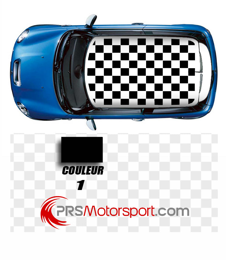 Kit déco MINI COOPER Damier Toit 1