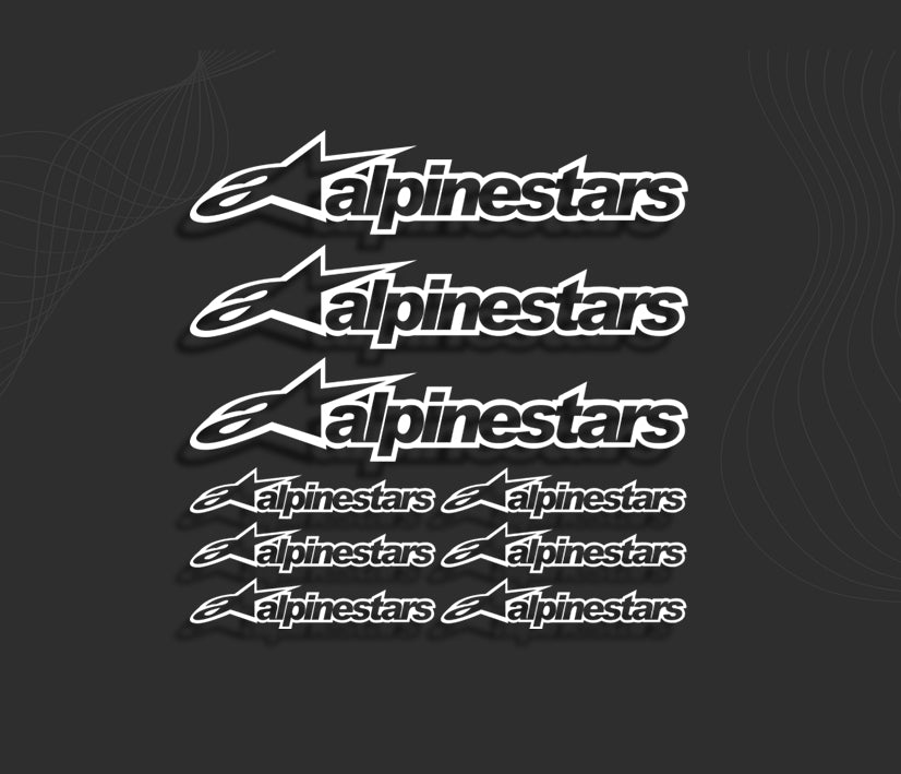 KIT stickers ALPINESTARS 4