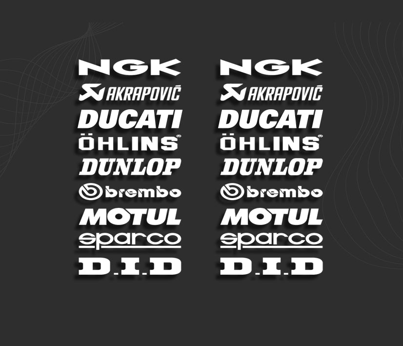 KIT stickers SPONSORS DUCATI 2