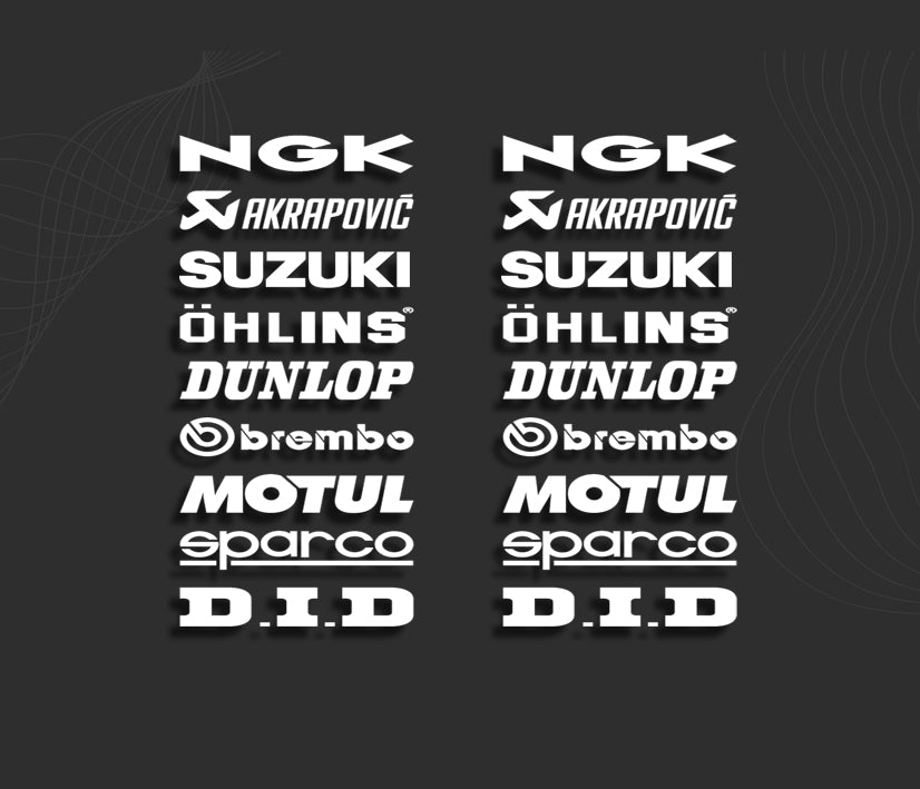 KIT stickers SPONSORS SUZUKI