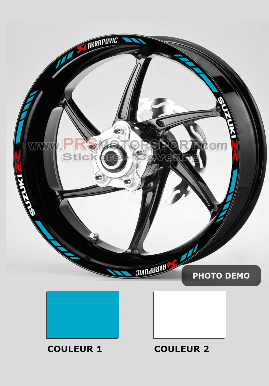 stickers pour jante moto. Liserets jante suzuki.