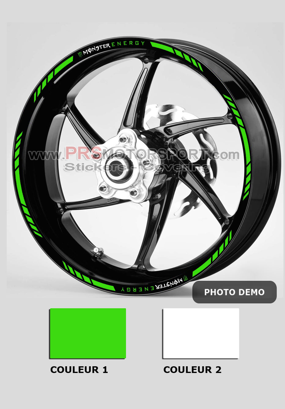 liserets de jante moto monster energy. Stickers pour les jantes moto.