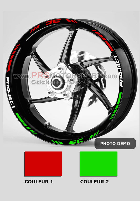 liserets jante moto italia. Autocollant moto.