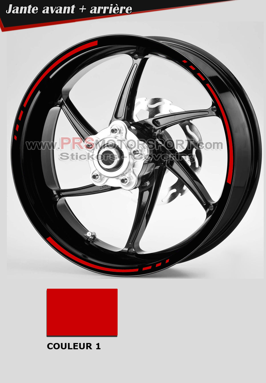 autocollant jante moto universels. Stickers pour roue, accessoire motard.