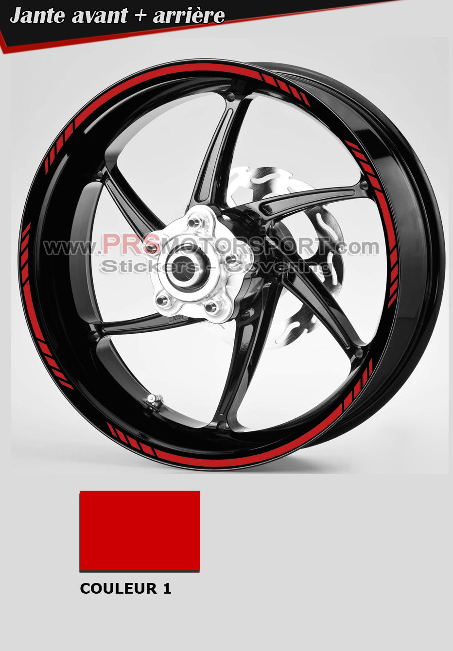 autocollant pour jante moto, stickers universel. Accessoire du motard. Roue moto liserets.