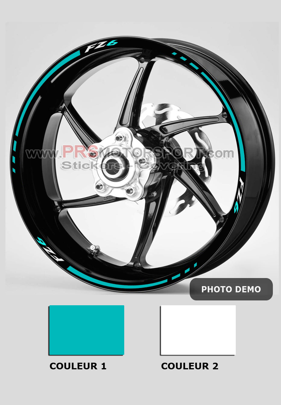 liseret jante yamaha FZ6, stickers moto.