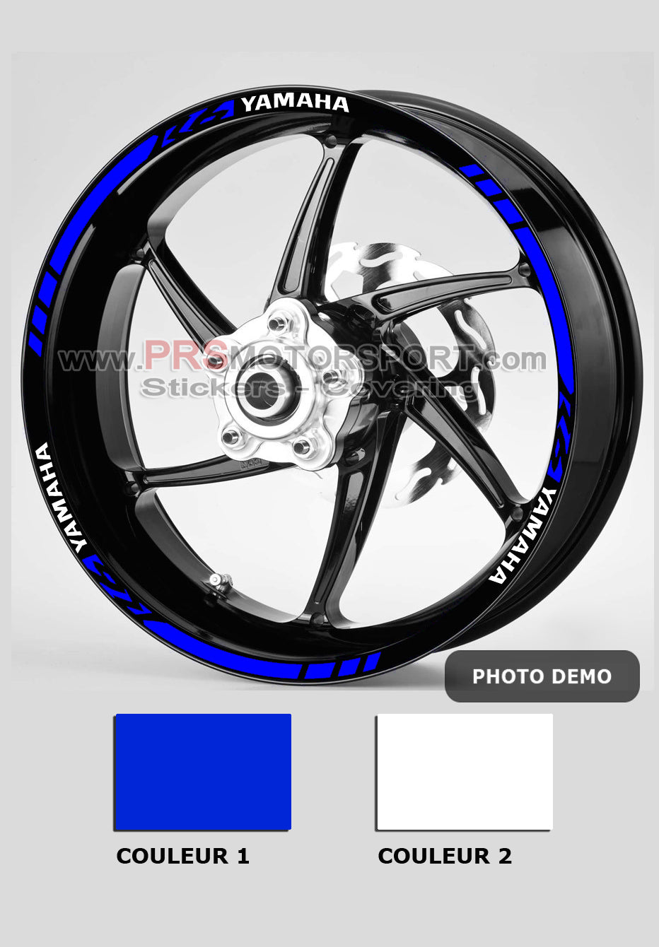 liseret jante yamaha R6, stickers de jante moto.