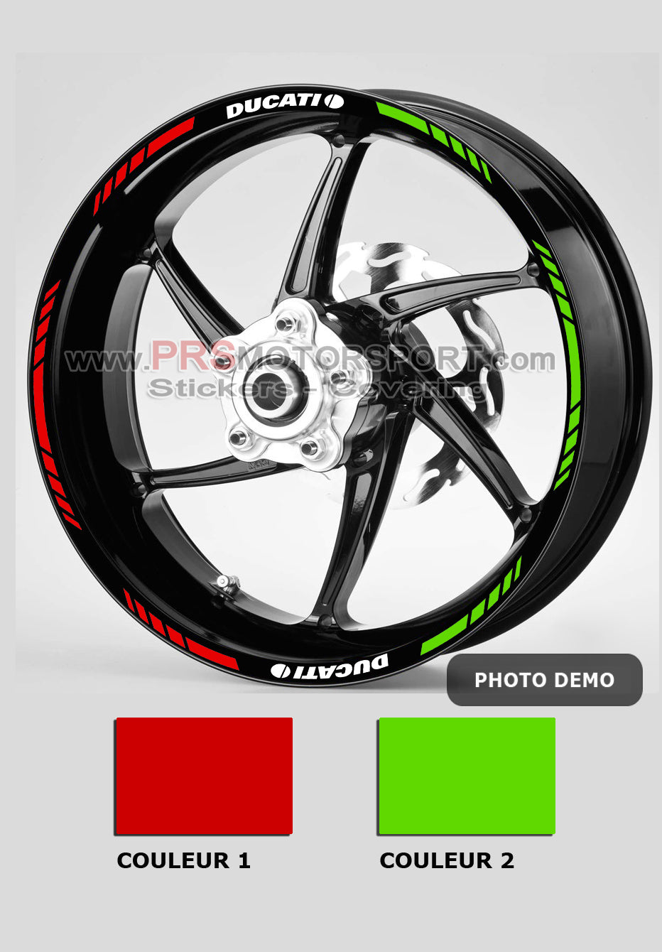 Liseret de jante moto ducati. Stickers moto. Autocollant ducati pour les jantes.