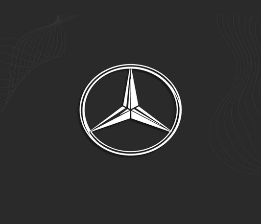 autocollant logo mercedes, stickers carrosserie. 