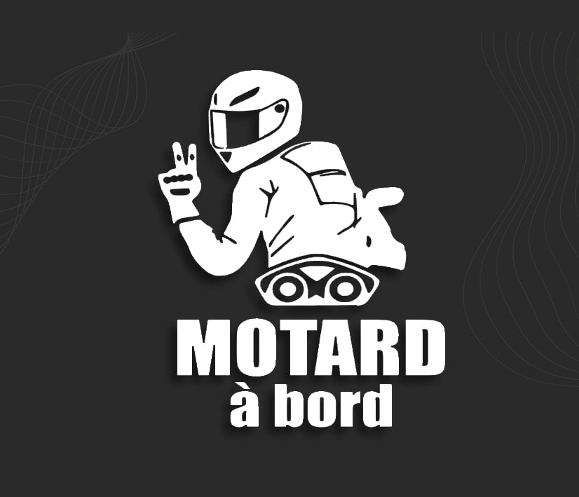 autocollant motard à bord !