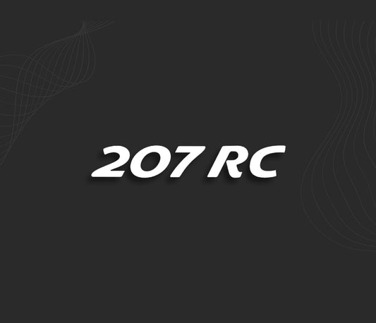 autocollant 207 RC, stickers voiture peugeot.