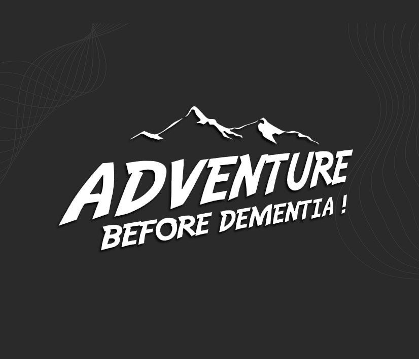 Pegatina 'On An Adventure Before Dementia' Para Auto, Furgoneta, Caravana - Vinil Duradero, Varios Colores