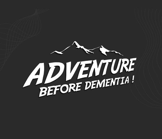autocollant van life stickers ADVENTURE BEFORE DEMENTIA !  decalcomanie camping car.