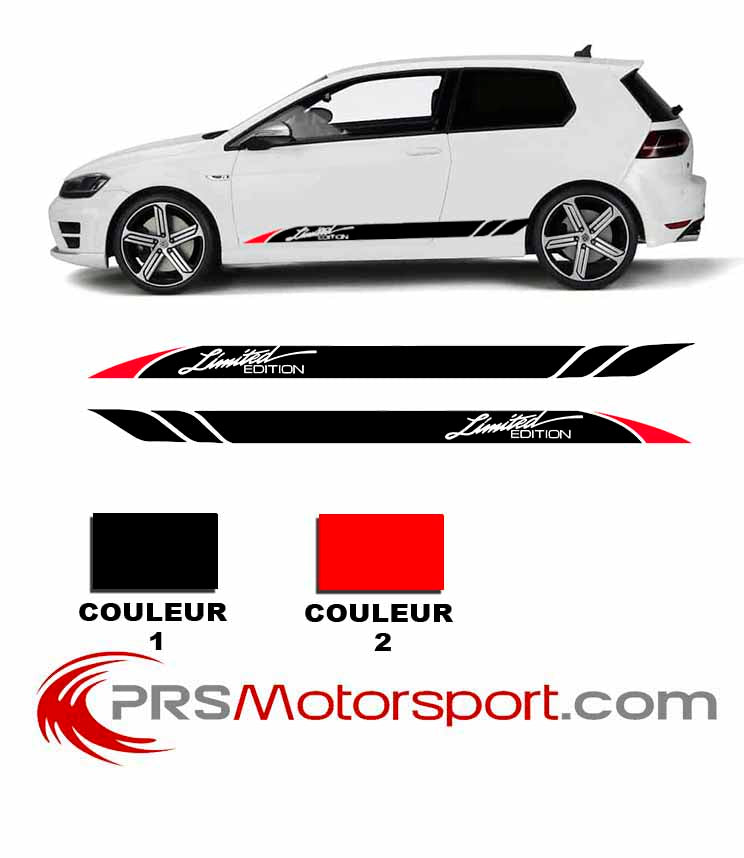 Stickers latéral bas de caisse, autocollant carrosserie voiture LIMITED EDITION