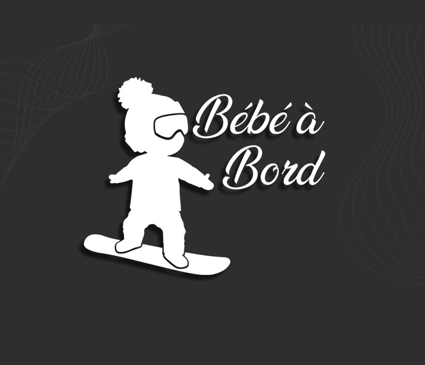Stickers BEBE A BORD Snowboard